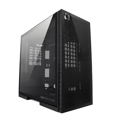 Image de Geometric Future M6 Cezanne Mid Tower Boîtier PC Design Vertical Canal d&#039;air Support pour Radiateur E ATX 360 GPU Noir GEO CEB