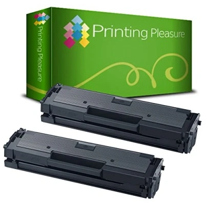 Image de Twin Pack MLT D111S Toner Laser Compatible pour Samsung Xpress SL M2020, M2020W, M2021, M2021W, M2022, M2022W, M2026, M2026W, M2070, M2070W, M2070FW, M2070F, M2071, M2071W, M2078