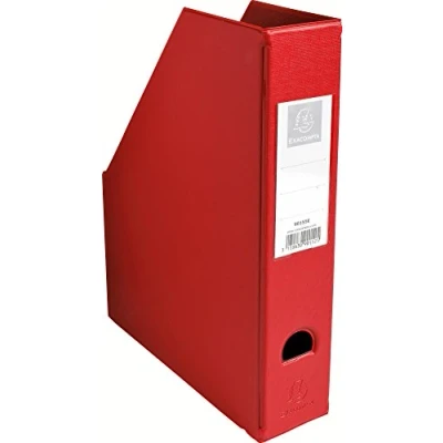 Image de Exacompta Réf. 90155E Porte revue en PVC Dos de 7 cm livrés à plat Dimensions 31,5 x 23,5 Pour documents au format A4 Couleur Rouge