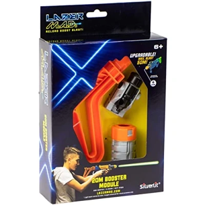 Image de LAZER M.A.D Kit Accessoire Laser Game 1 Crosse, Silencieux (Portée +20M) et Pointeur Jouet compatible avec les blasters