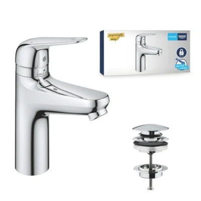Image de Mitigeur monocommande GROHE 24327001 Lavabo Swift Avec sécurité enfant Taille M