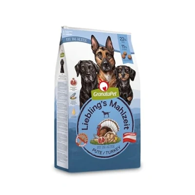 Image de GranataPet Liebling&#039;s Repas Dinde Senior Nourriture sèche pour Chien sans céréales et Sucre ajoutés Aliment Complet 10 kg