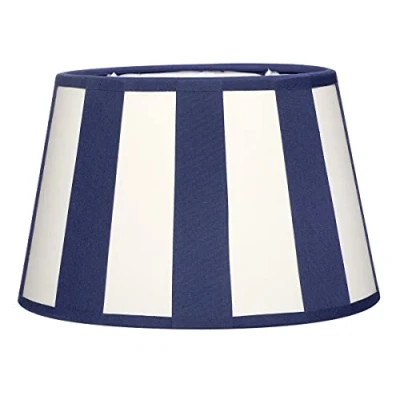 Image de Brillibrum Abat jour design rayé Motif Rayures Culot E27 bleu/crème
