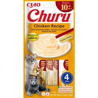 Image de INABA Churu Senior 10+ pour chats Purée Poulet