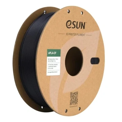 Image de eSUN Filament PLA 1.75mm, ePLA CF Chargé en Fibre de Carbone Précision Dimensionnelle +/ 0.03mm, Bobine 1KG (2.2 LBS) pour 3D FDM Imprimantes,Violet