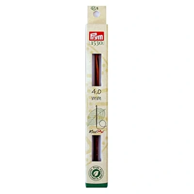 Image de Prym 223702 Aiguille à crochet Natural 4,0 mm en bois Multicolore 4