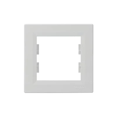 Image de Schneider Electric Asfora EPH5800121D Cadre simple pour prise et interrupteur Blanc