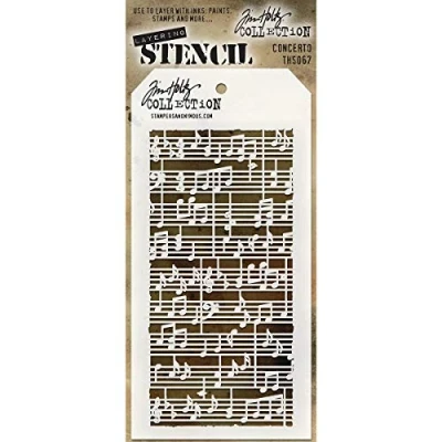 Image de Stampers Anonymous Pochoir Tim Holtz THS067, Multicolore, 10,4 x 21,6 cm