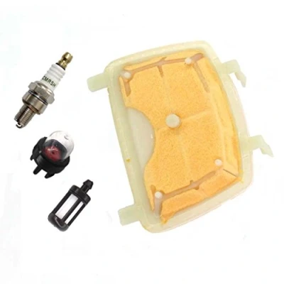 Image de AISEN Filtre à air avec bougie d&#039;allumage essence Pompe d&#039;amorçage pour tronçonneuse Stihl MS171 MS171C MS181 MS181C MS211 MS211C Remplace 1139 120 1602