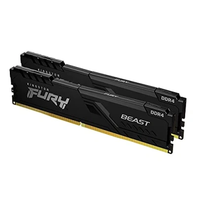 Image de Kingston Fury™ Beast DDR4 Kit 16 Go (2 x 8 Go) 3600 MHz C17 Neuf