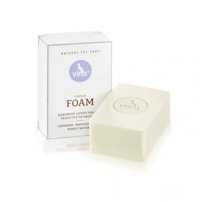 Image de Vimi lovely foam shampooing pour chiens à la peau sensible I savon chien en mousse fait main soulage sèche et les démangeaisons apporte un brillant supplémentaire 100 g