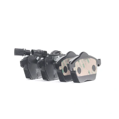 Image de VALEO 598483 Jeu de plaquettes frein Essieu avant contact signal d&#039;usure inclus avec tôle anti bruit AUDI: A6 C5 Avant, C6 Allroad