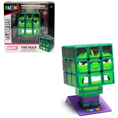 Image de RUBIK&#039;S CUBERS Hulk 3x3 Jeu Casse tête Adulte et Enfant Rubik’s Cube Magique Puzzle Original Jouet Marvel Résolution de Problème 8 Ans +