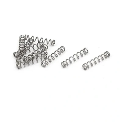 Image de sourcing map Ressort de Compression 0.3mmx2mmx10mm 304 Acier Inoxydable Argenté 10pcs