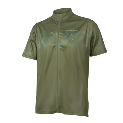 Image de Endura Hummvee Ray II Maillot de Cyclisme à Manches Courtes Homme, Vert Olive, M