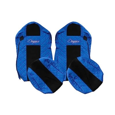 Image de F CORE Housses de Siege Camion compatibilité pour IVECO STRALIS S Way 03.19 03.21 Bleu