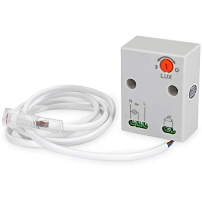 Image de Mini capteur crépusculaire 230 V IP65 2300 W LED adapté à partir de 1 Montage en saillie