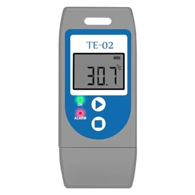 Image de ThermElc TE 02 Enregistreur de température pour une surveillance précise et conforme la température. Suivez les données dans le réfrigérateur laboratoire