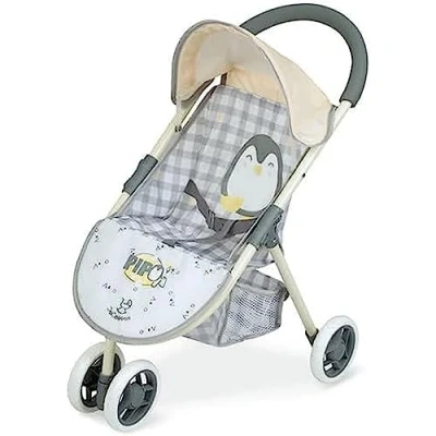 Image de Chariot pour poupées DE CUEVAS TOYS Pipo 2 en 1 Chaise avec poupée Gris