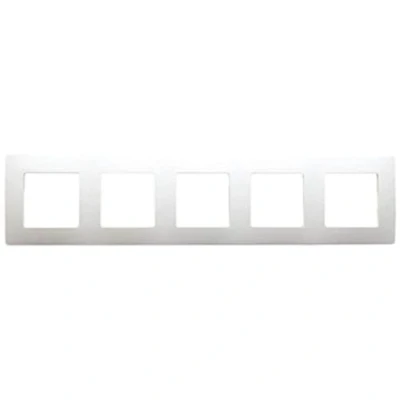 Image de Legrand Niloé 665005 NL Plaque pour interrupteur avec 5 entrées Blanc