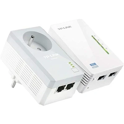 Image de Tp link 2 port powerline wifi extender kit 1x tl wpa4220 pa4020p 500mbps 300mbps TLWPA4225KIT
