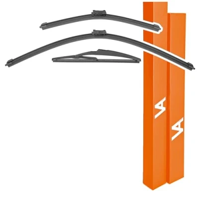 Image de VIA ALBION® Balais d&#039;essuie glace pour Citroën C3 Mk3 (à partir de 2016) Ensemble glaces avant et arrière toutes saisons