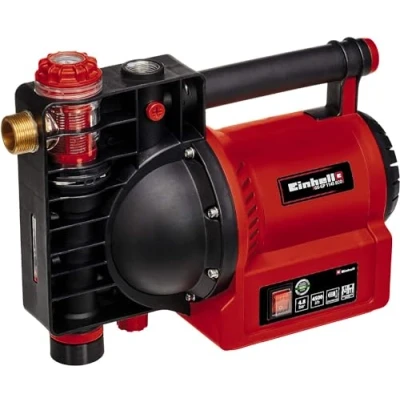 Image de Einhell Pompe d’arrosage GE GP 1145 ECO (1100 W, indicateur de niveau d’eau/d’encrassement/d’aspiration, bouchon remplissage, pré filtre avec clapet anti retour, adaptateur)