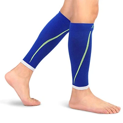 Image de Manchons de Compression Mollets, Maintien du Tibia pour périostite tibiale, Graduée 20mmHg 25mmHG soulager la douleur et Récupération Sportive, Fitness &amp; Exercise, Homme Femme