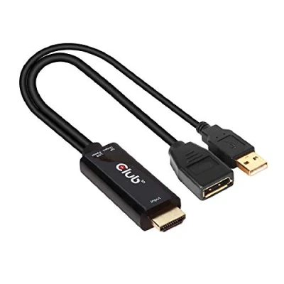 Image de Club3D CAC 1331 Adaptateur actif HDMI vers DisplayPort 1.2 4K 60 Hz M/F