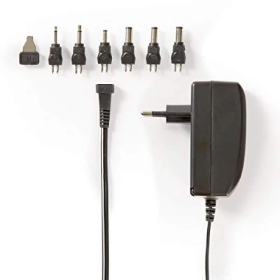 Image de Adaptateur Secteur Universel 24 W 9 V DC 1.80 m 1.0 A 1.5 6 Plug(s) Noir
