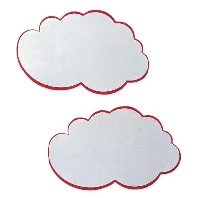 Image de Franken UMZ WM Lot de 20 cartes en forme nuage 14 x 23 cm (Blanc/rouge)