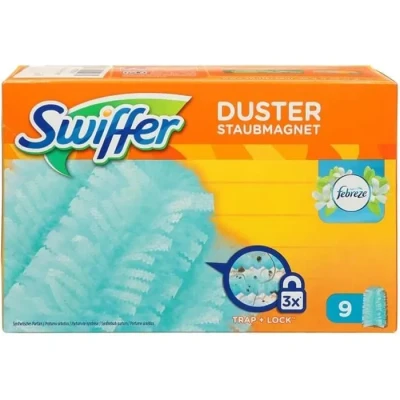 Image de Swiffer Duster Attrape &amp; Retient, Parfum Febreze, Plumeau Dépoussiérant, 9 Recharges, Et Retient La Poussière