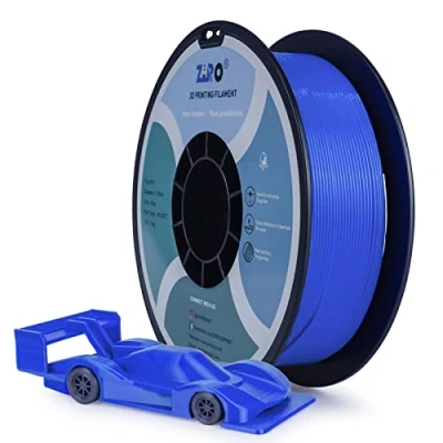 Image de ZIRO Filament de imprimante 3D PLA Basic Color Series 1.75mm 1kg (2.2lbs), Précision Dimensionnelle +/ 0.03mm, Bleu