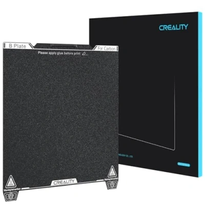 Image de Creality Plaque de construction officielle K1C PEI, avec nettoyeur buses, 235 x mm, surface texturée, plate forme flexible en acier à ressort, pour Ender 3 V3 SE/KE/Ender 3S1/3S1 Pro/Ender 3V2