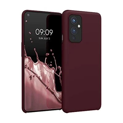 Image de kwmobile Housse Compatible avec OnePlus 9 (EU/NA Version) Coque de téléphone Protection Souple en TPU Silicone Rouge Fauve