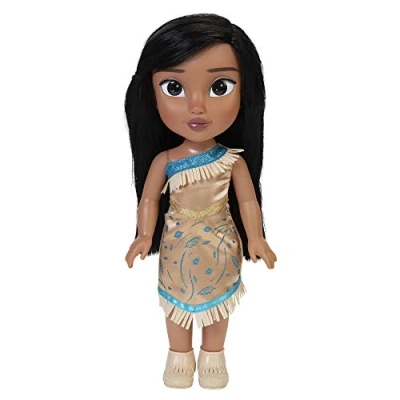 Image de Disney Princesse Poupée 38cm Pocahontas Licence Officielle Cheveux Soyeux Collection Mon Amie Robe Effets Cuir et Chaussures Inclus Enfant à Collectionner 3 Ans +