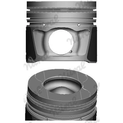 Image de NÜRAL 87 432407 00 Piston 81,5 avec canal de refroidissement, porte segment, pour bielle trapézoïdale JAGUAR: XF Berline
