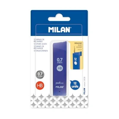 Image de MILAN Boîte de 12 mines graphite 0.7 mm HB