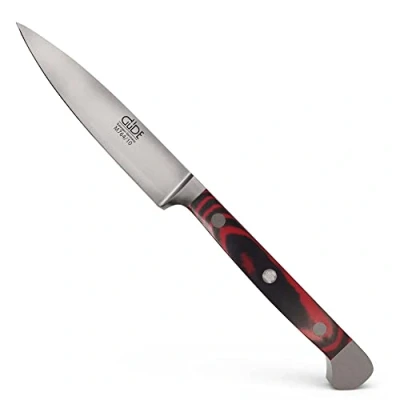 Image de GÜDE Solingen Couteau à larder forgé, 10 cm, Micarta, ALPHA MIKARTA Couteaux d&#039;office, double mitre, fabriqué la main en Allemagne