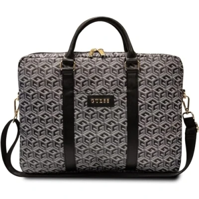 Image de GUESS Sac GUCB15HGCFSEK GCube à rayures Noir 16&quot;,