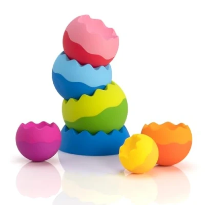 Image de Fat Brain Tobbles Neo, Toys, Stacking Toys for Toddlers, Toy with Colours, Soft Surface Sensory Development, Educational Boys and Girls Aged 6 Months Older