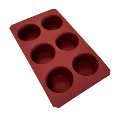 Image de Maé Moule à Muffin 6 Alvéoles Silicone Alimentaire Premium Anti Adhérent Souple et Démoulage Facile Net Résistant T 45C / +280C 148 ml