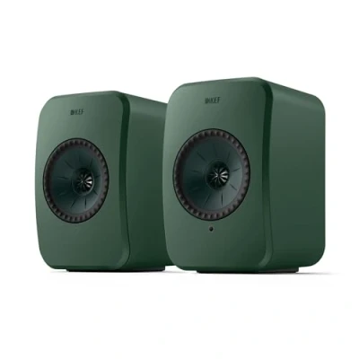 Image de KEF LSX II LT Enceintes Hi FI Connectées, Vert Sauge Musique TV et Home Cinéma Gaming HDMI Arc USB C Wi Bluetooth AirPlay 2 Chromecast Spotify (Vert)