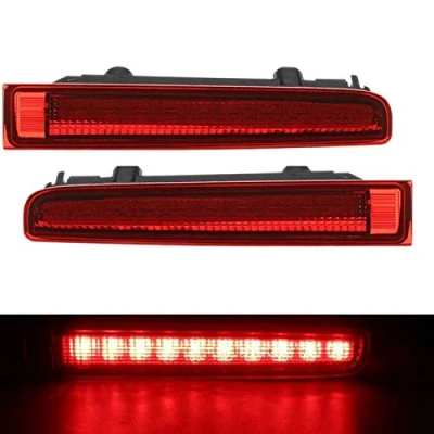 Image de LAUGHERER Lot de 2 feux stop arrière pour porte grange Feu T5 T6 2003 2016 Rouge