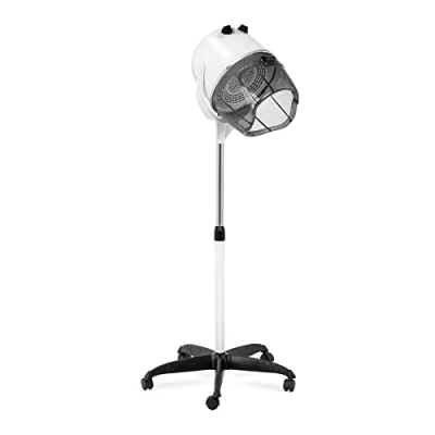 Image de Physa Casque Sèche Cheveux Seche Professionnel Coiffure Sur Pied Séchoir À De Salon Séchage PHY 1100HD 1 WHITE (1 100 W, Max. 75 C, Minuterie 0 60 min, 5 Roulettes, Classe Protection I)