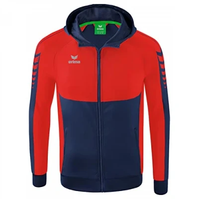 Image de Erima Mixte enfant Six Wings à capuche, New Navy/Rouge, 140 EU