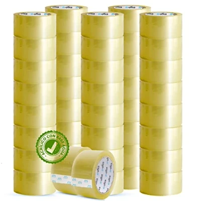 Image de m office Cinta Adhesiva Transparente, de Embalar para Embalaje Cajas, Envíos, Mudanzas y Manualidades, Precinto Transparente Seguro Resistente (36mmx120m, x48)