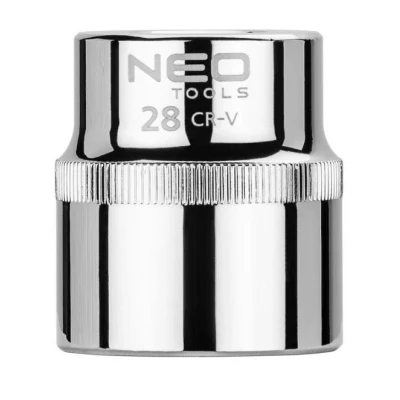 Image de NEO TOOLS 08 028 Clé à douille 1/2 3124 28 mm Acier chrome vanadium SuperLock