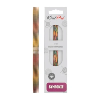 Image de KnitPro KP20101 Symphonie Aiguille Double Pointe Bois Multicolore 56 x 2,7 18 cm