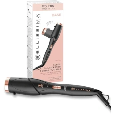 Image de Bellissima My Pro Twist &amp; Style GT22 100, Poignée fer à friser pour vagues et boucles, température automatique, chauffage rapide, réglable 90 , accessoires non inclus
